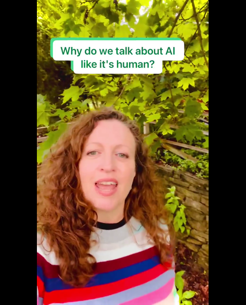 AI is not human, it's just language | Emily Tell, EMBA posted on the topic | LinkedIn
