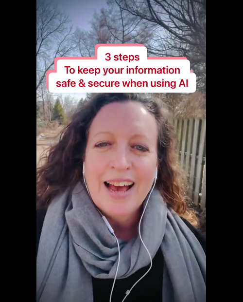 How to keep your information private and secure with AI. | Emily Tell, EMBA posted on the topic | LinkedIn